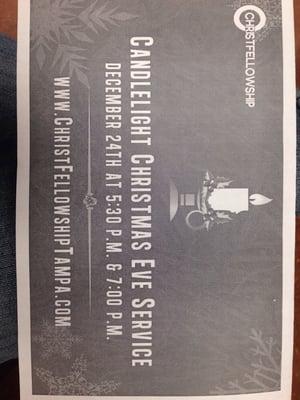 Christian eve service