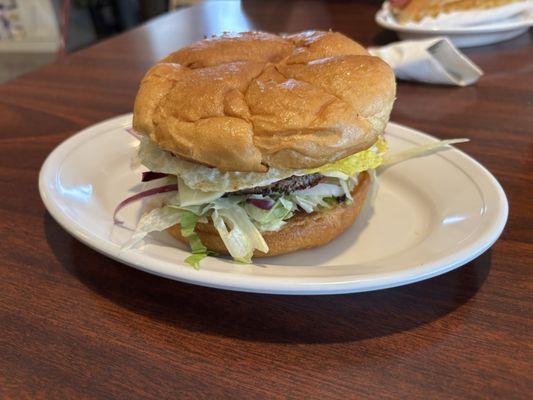 Breakfast Bacon Cheese Burger Breakfast