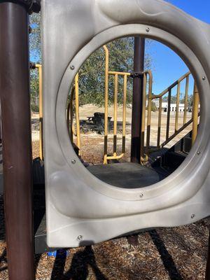 Missing safety barrier