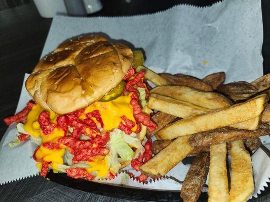 Hot Cheeto Burger