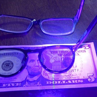 Warby Parker blocking UV light