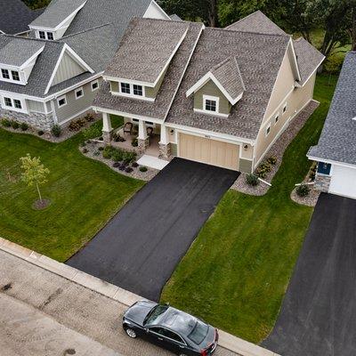 Finished new driveway