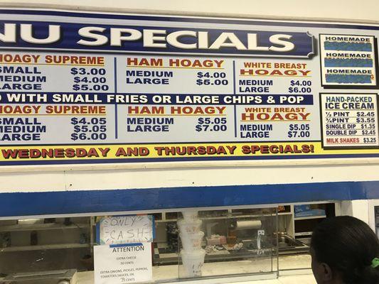 Menu. Ask about Specials