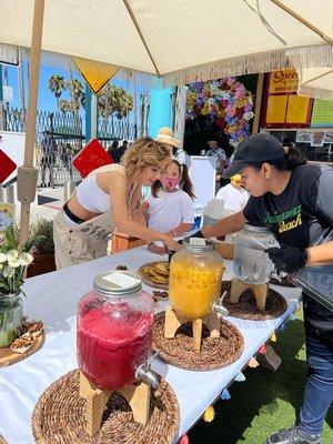 Aguas frescas/tacos /wrap /anticuchos and lot more food, come by and try our exotic flavors