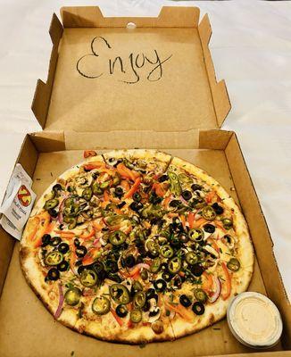 14" Supreme Veggie Pizza - delicious
