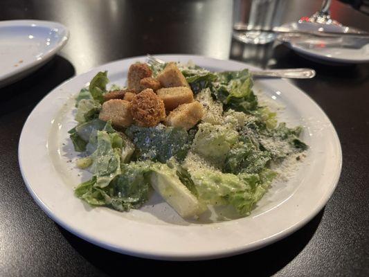 House salad with meal.