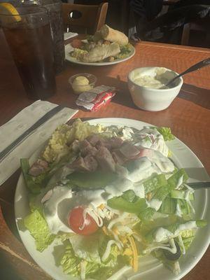 Salad and soup