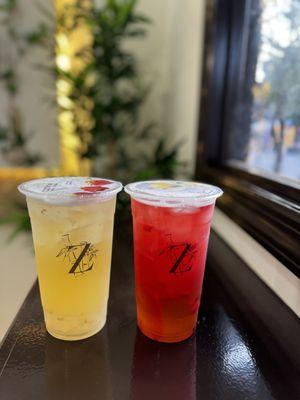 Strawberry and lychee green tea