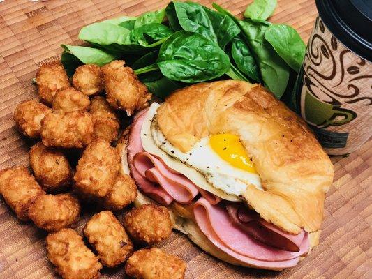 ham egg and cheese croissant