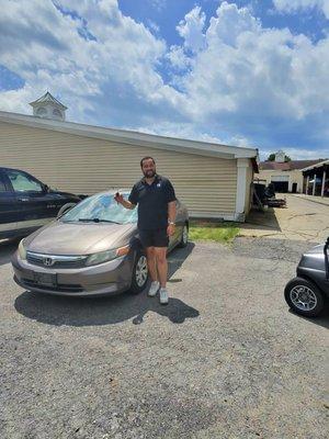 CUSTOMER HAD A BAD IGNITION WE REPLACED THE IGNITION AND PROVIDED CUSTOMER WITH NEW DOOR LOCKS AND NEW KEYS