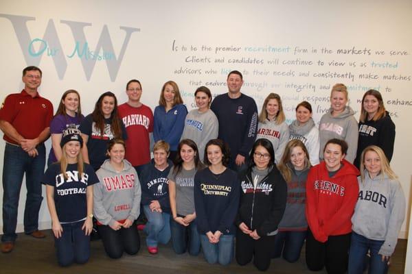 "Alumni Pride Day" at the WW Waltham office.