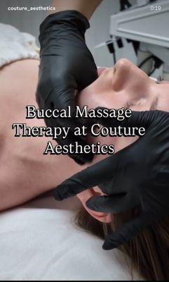 Buccal massage therapy.