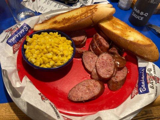 Lunch size sausage platter