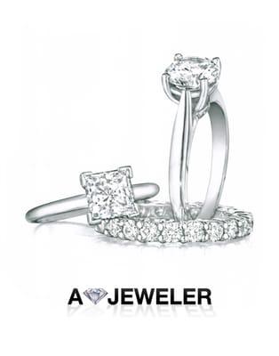 solitaire, anniversary bands