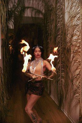 Fire performer