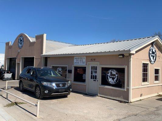 front of the dealership