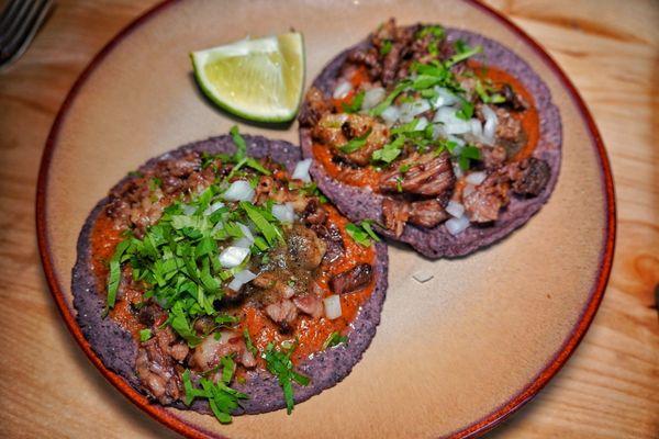 Beef brisket suadero tacos