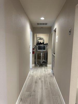 It's hard to walk down the hallway with this creepy guy looking at you!