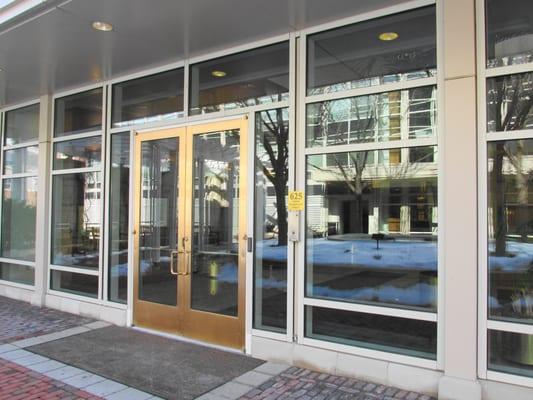 doorway to the building where the SBDC is on the 4th floor