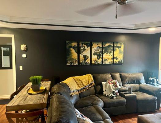 After Brushí Boyz Painting!! living room with vivid lines!!