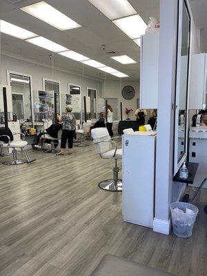 View from the front waiting area