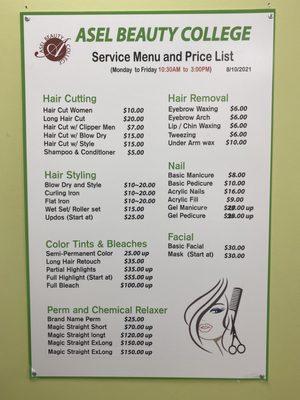 Price list