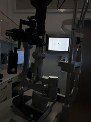 Ophthalmologist visit. Can you C the letter ;-)