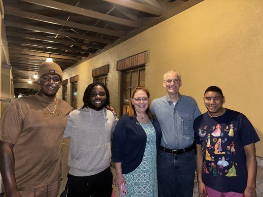 Roche Family 2024 Caleb, Andrew, Wendy (Owner of Best Notary Solutions) Jeff, Jonathan