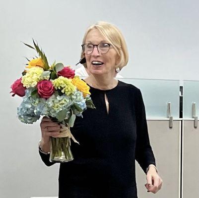 Gorgeous bouquet creating joy throughout the office!