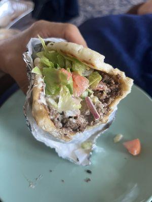 Beef shawarma wrap!