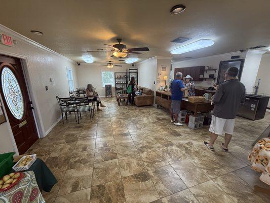 Beautiful clean air conditioned space inside