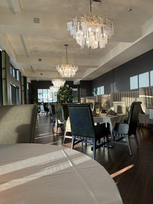 Empty for an early dinner.