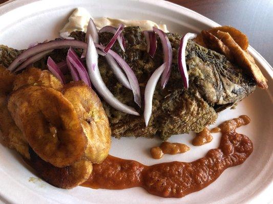 Roasted fish