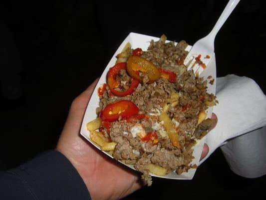 Philly cheese steak on fries