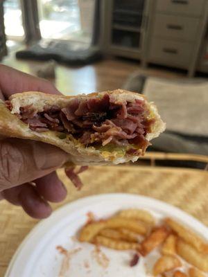 A weak and pathetic Pastrami Sandwich