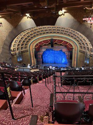 Stage view from the upper balcony