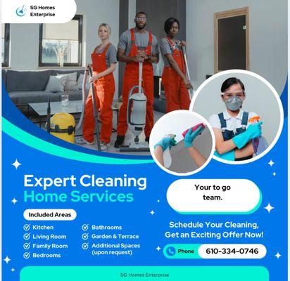 At SG Homes Enterprise, we go beyond just cleaning. We offer a comprehensive range of services.