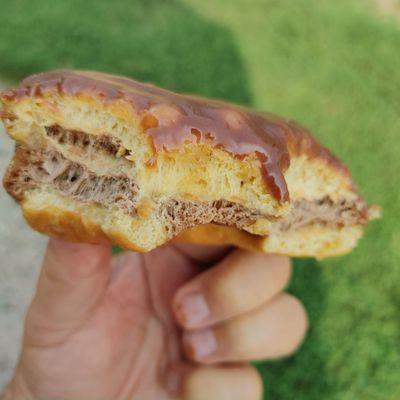 See the layers of the zebra donut