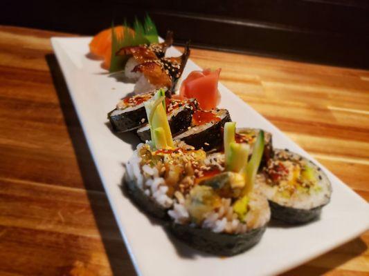 New Mexico Maki Unagi Nigiri Salmon Nigiri