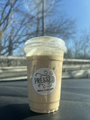 Cookie butter iced latte