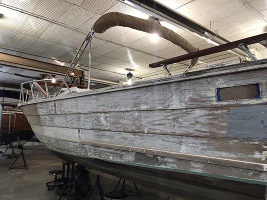 Phase 1 of refinishing. She is coming along