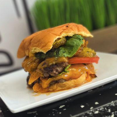 Double cheeseburger deluxe