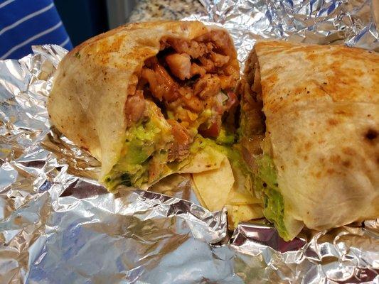 Chicken burrito