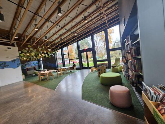 Nutria Pond behind the Milwaukie Public Library