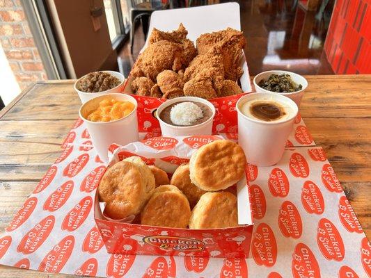 Family Meal: Any 2 Large Sides & 6 Biscuits