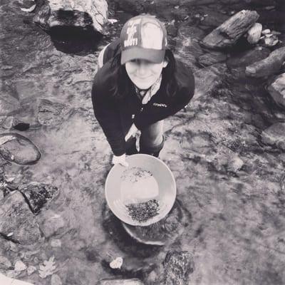 Gold panning in the heart of gold country