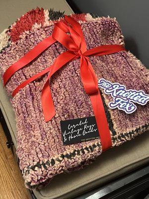 My first pouf! Handmade from Morocco