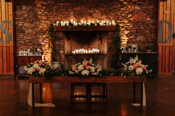 Floral table arrangements