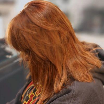 Changing UT up. Going from blonde to red . Keeping it real.