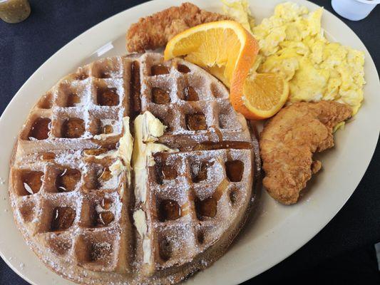 Chicken and waffles